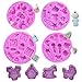 SUNSK Baby Thema Silikon Former Ausstechformen Ausstecher Set Schokoladenform Fondant Formen Plätzchenformen für Kinder Backform 8St