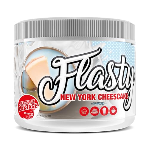 #sinob Flasty Geschmackspulver (New York Cheesecake) 1 x 250g Kalorienarmes Flavour Pulver mit Nur ca. 7 kcal pro Portion bringt es Leben in deinen Quark, Joghurt und vielem mehr.