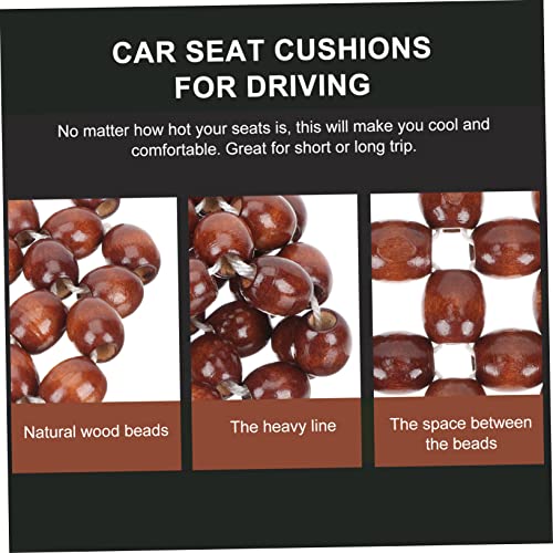 Coussin de siège auto en perles de bois Amosfun contre mal de dos