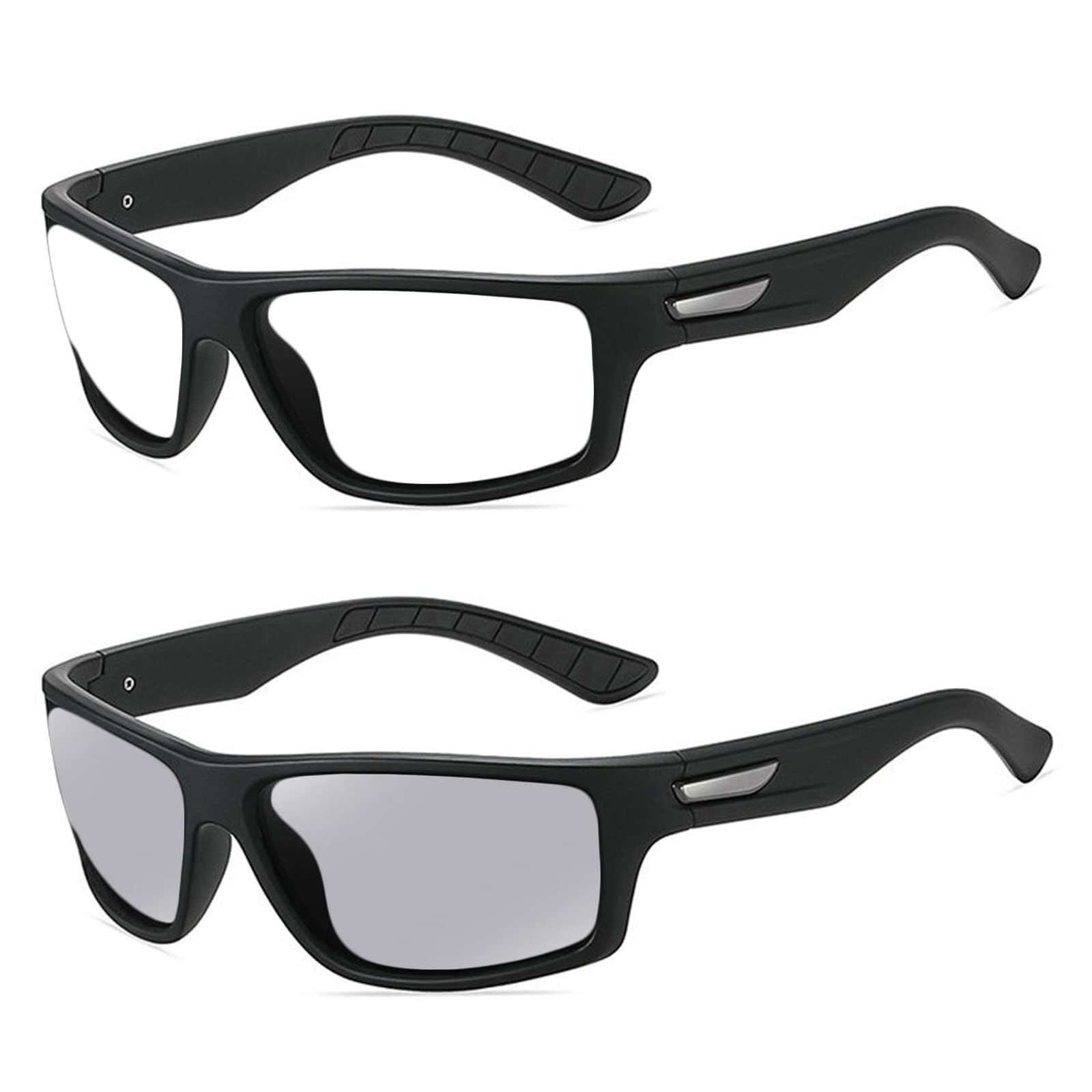 Wraparound full lens Safety Glasses with Readers photochromic Sport Magnifying Safety Reading Goggles for Men Women