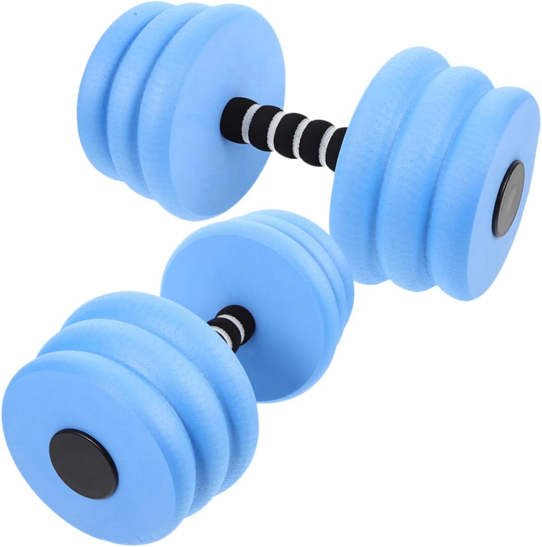 2pcs Water Dumbbells for Aquatic Exercise Floating Weights for Water Aerobics Swimming Workouts Lightweight Pool Fitness Equipment