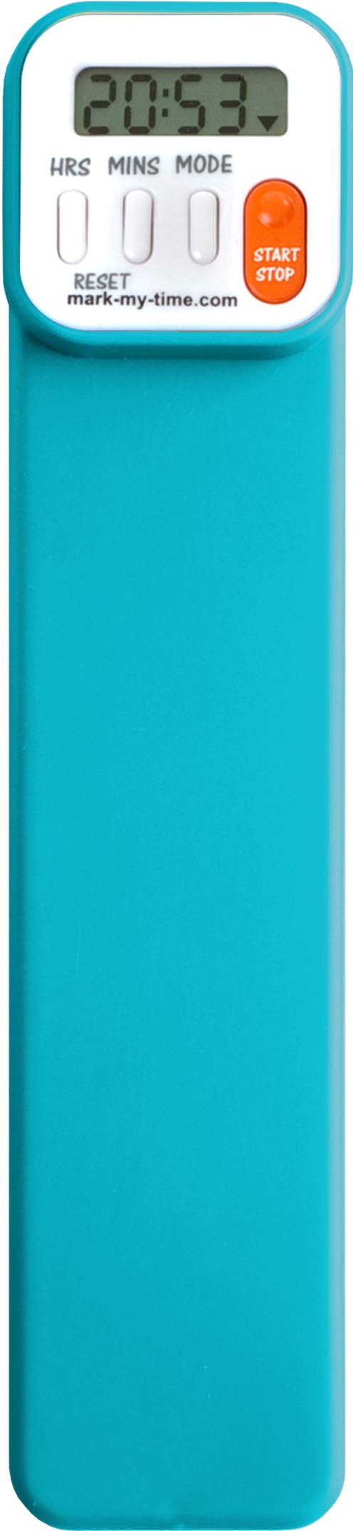 Mark-My-Time (blue) - Bright Aqua Digital Bookmark and Reading Timer