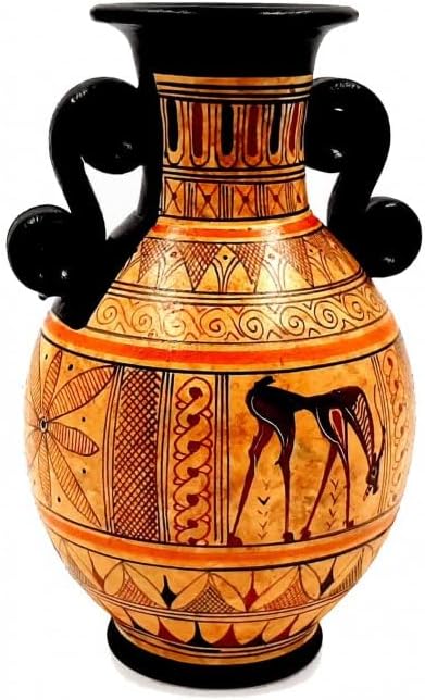 Geometric Amphora 17cm,Greek Pottery Vase