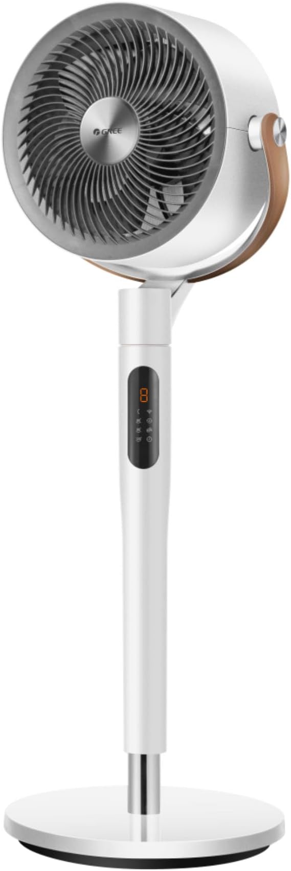 25dB Silent Smart Standing Fan, 30M Wind Distance, 1500m³/h Air Volume, Turbo Air Circulator, 110CM Height, 6 Modes, 8 Speed, 120°+105° Omnidirectional Oscillation Fan, PolyFan 513S