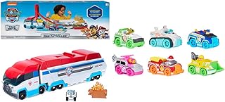 PAW Patrol, Launch’N Haul PAW Patroller, Transforming 2-in-1 Track Set & True Metal Neon Rescue Vehicle Gift Pack of 6 Collectible Die-Cast Toy Cars, 1:55 Scale, Kids Toys for Boys & Girls Ages 3 & up