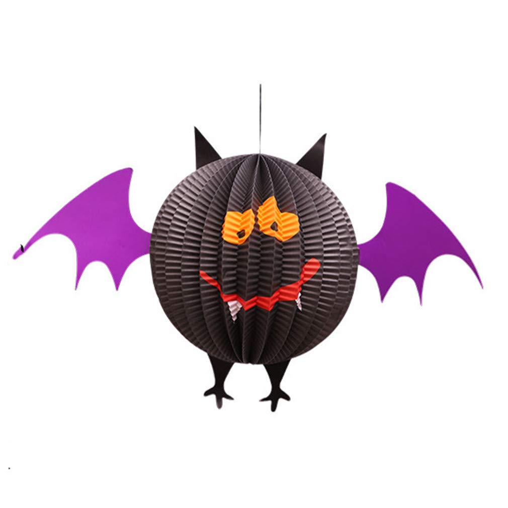 Lot De 24 Décorations D'Halloween En Bois à Suspendre Pour