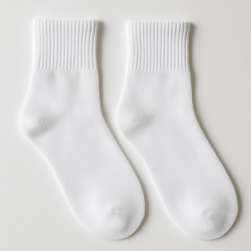Kids Cotton Ankle Socks for Boys and Girls, White, Lightweight Breathable, School Uniform, Seamless Toe (IN, Age, 5 Years, 7 Years, 2, WHITE) - Image 4 thumbnail