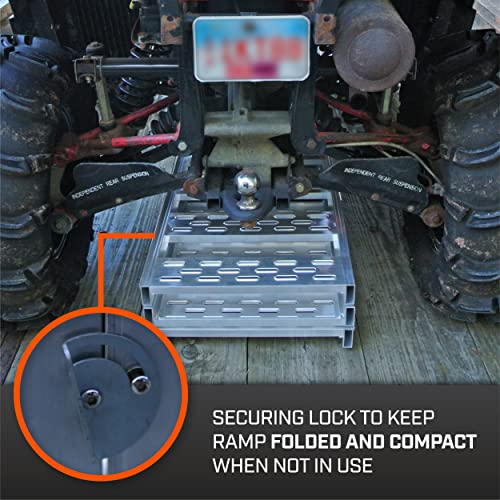 image for CargoSmart Aluminum Tri-Fold Ramp with Treads, 1 Pack — 1,500lb Capa