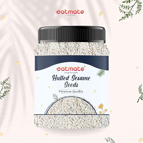 Image of Eatmate Premium White Sesame Seeds 1 Kg| Natural White Til Seeds | Rich in Nutrients & Protein | Fresh Indian Till for Cooking, Baking, Roasting & Healthy Snacking