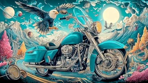 Rompecabezas de motocicleta 1000 piezas, el regalo de entretenimiento creativo para adultos