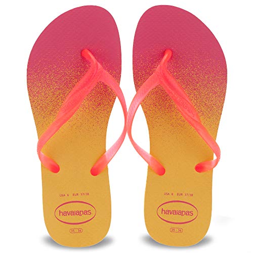 Chinelo Fantasia Up, Havaianas, Feminino, Amarelo Ouro, 35/36
