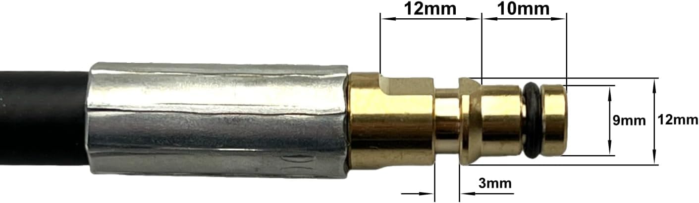M&M Smartek Tubo ad alta pressione per idropulitrice Kärcher K2 - K7 / come 2.641-706.0/26417060 / 2641706/2641-7060 160 bar - 40°C Lunghezza selezionabile (100 metri)