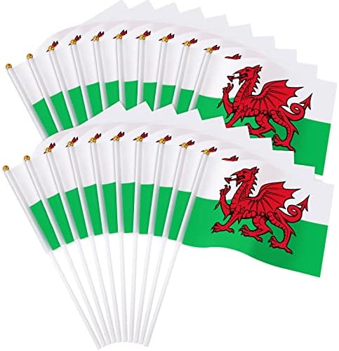 20 Pcs Italy Flag ,JUNEBRUSHS 14x21cm Mini Handheld Flags Pocket National Flags 2023 Decorations (Italy flags)