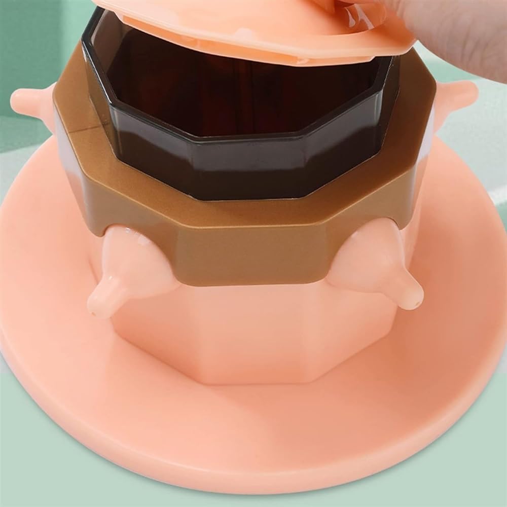 Comedero Resistente para Gatitos, comedero para Perros con 5 tetinas de Silicona y Tapa para Cachorros recién Nacidos, comedero de Leche para Cachorro