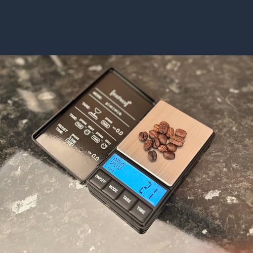 Foto von Kaffeewaage mit Timer - Espresso waage inkl. Batterien - Exakte Feinwaage mit Countdownfunktion - Espressowaage - Küchenwaage - Coffee Scale by JoeFrex