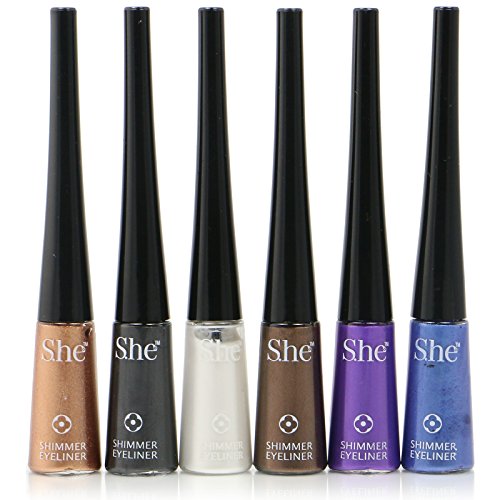 6pc She Makeup Shimmer Eyeliner Waterproof #ELS01