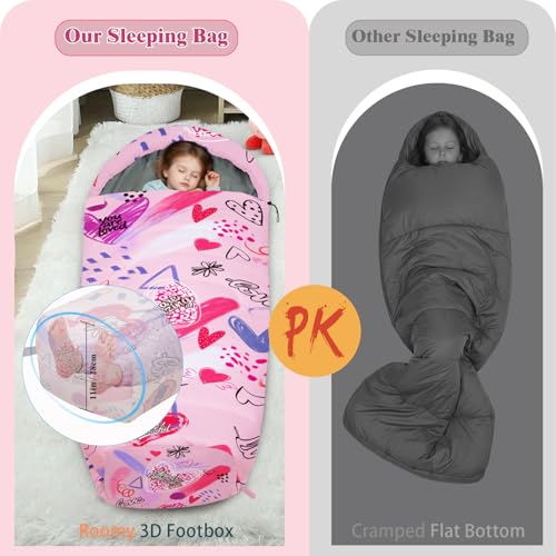 Bolsa de Dormir para Niñas YOVOMEE, Portátil para 3 Temporadas miniatura 6