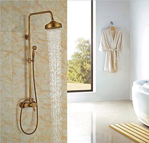 Mélangeur laiton antique double poignée Gowe : offrez un charme d'antan à votre douche