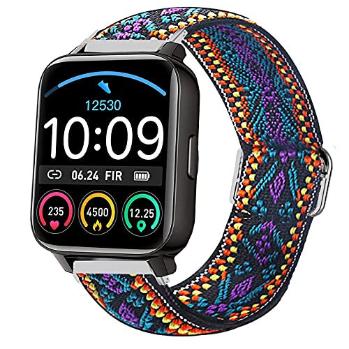 Correa de nylon elástica compatible con Motast 1.69 Smartwatch 20 mm miniatura 1