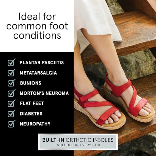 ABEO Riviera Adjustable Metatarsal Sandal | Arch Support Sandals Women's | Wedge Sandals For Women | Built-In Orthotic Insole4