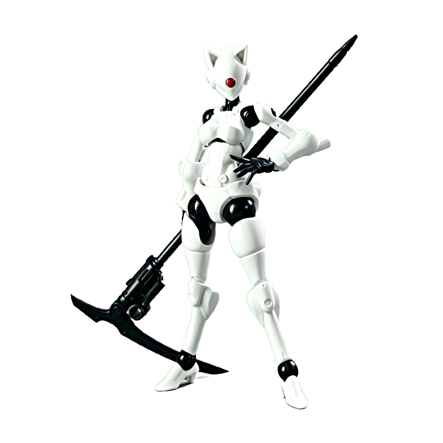 TOYVERSE Sheik Mainland 3 Min Project Xenodash White 2PCS 10cm Multi-Jointed Articulated Character Model 15+