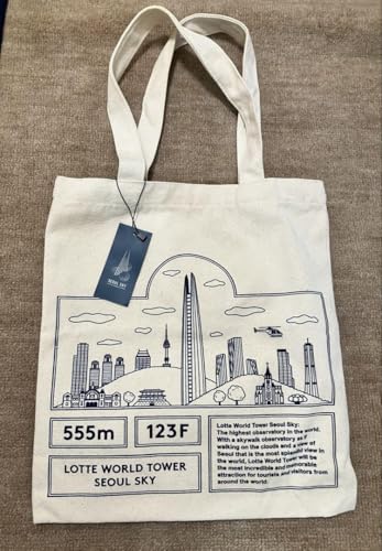 未使用 ロッテワールドタワー トートバッグ ソウルスカイ seoul 韓国のサムネイル