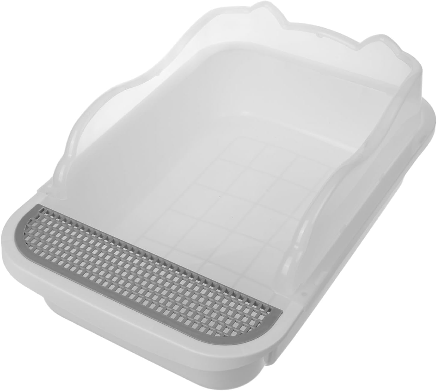 TOYANDONA 1set Splash Cat Litter Box with Low Entry Design for Cats Easy Litter Tray with Shovel for Indoor Use