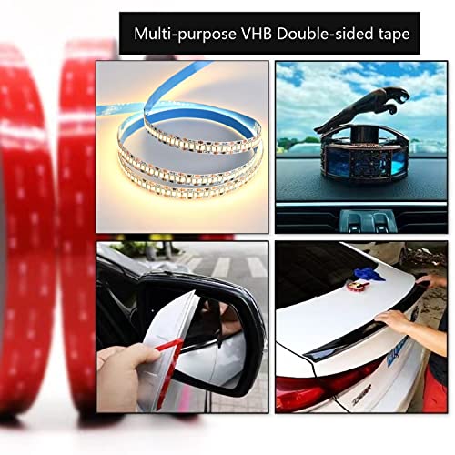 3M Double Sided Tape Heavy Duty, 10Ft Length,0.39In Width,Waterproof Mounting Foam Tape, For Led Strip Lights,Office Decor, Home Decor, Car Decor #TOP4