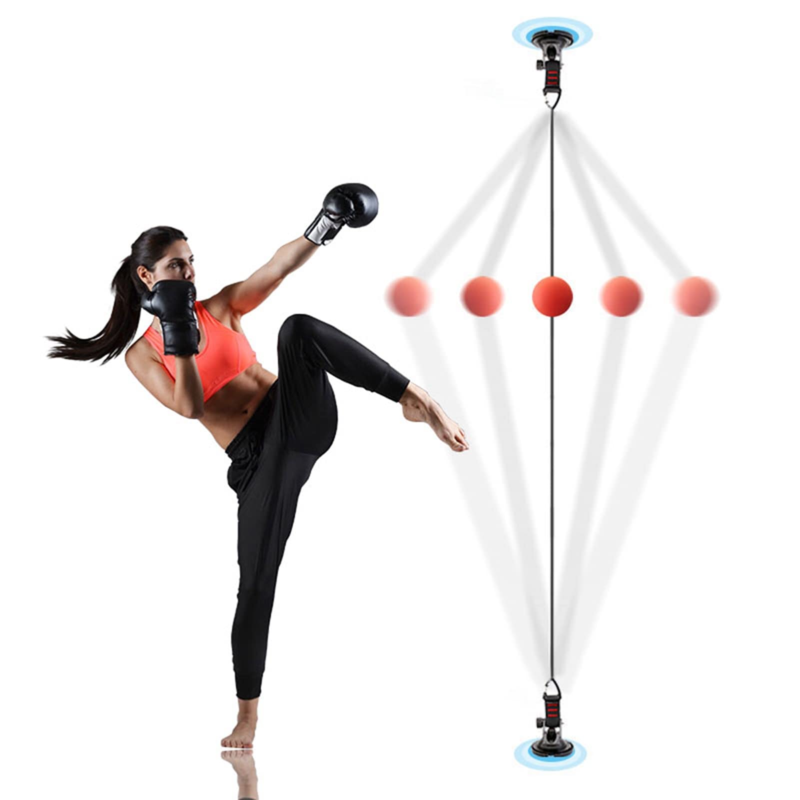 Boxen Speed Focus Reflex Ball Trainer Training Doppelend Speed Bag/Quick Punchined Focus Reflex Ball Trainer Training Doppelend Speed Bag/Quick Punching Bags Regelmäßiges Boxtraining & Übung