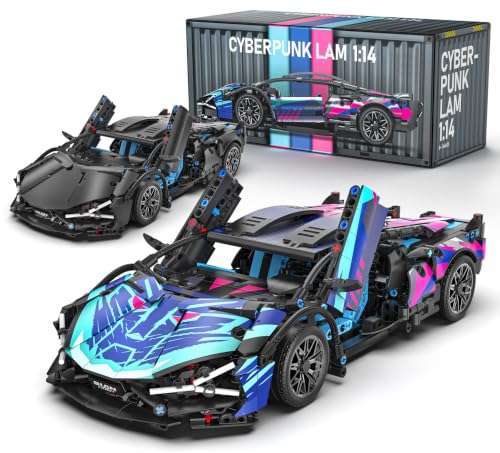 Set de Bloques para Construir Auto de Carreras 1:14 miniatura 1