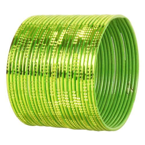 Bracelets indiens artisanaux esprit vintage Bollywood parure festive vert perroquet