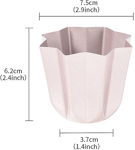 Miniatura 2 de CANDeal Moldes para hornear muffins octágonos individuales de 3 pulgadas, máquina de conchas de ensalada de tacos, utensilios antiadherentes para