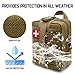 Molle Ifak Pouch, Rip Away Molle Tactical Medical Pouch, Empty First Aid Kit Bag for Duty Belt (1 Pack-TAN)