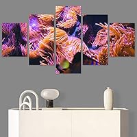 SIGNWIN 5 Panel Canvas Wall Art Deep Under for Home Decorations Ready to Hang - 60