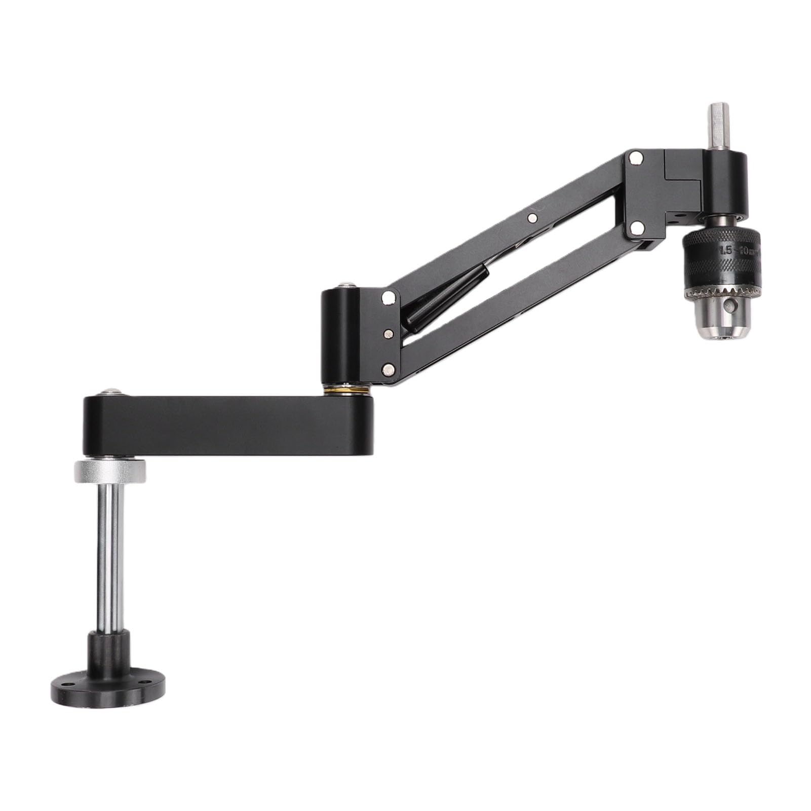 GOWENIC Staffa a Sbalzo per Maschiatura in Lega di Alluminio CNC, Corsa del Braccio da 130 Mm a Doppio Uso Orizzontale Verticale, Supporto per Braccio per Maschiatura Leggero con Mandrino a 3 Griffe