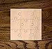 9 Piece Blank Wooden Puzzle, 1/4