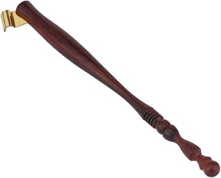 Keenso English Calligraphy Wooden Dip Pen Nib Holder Lightweight for Calligraphy Practice Rosewood Metal Flange 6.6inch