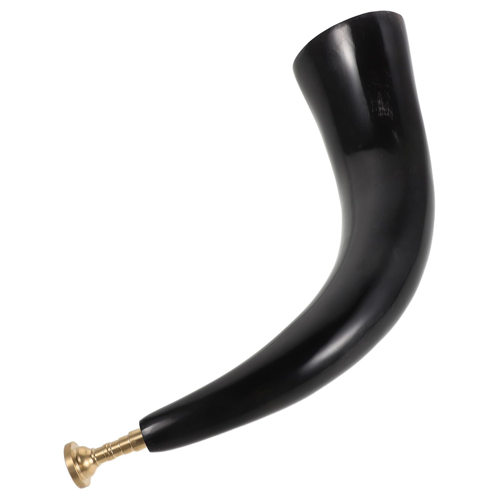 Kisangel Naturhorn mit Mundstück, Natürliches Horn für Cowboy Festivals