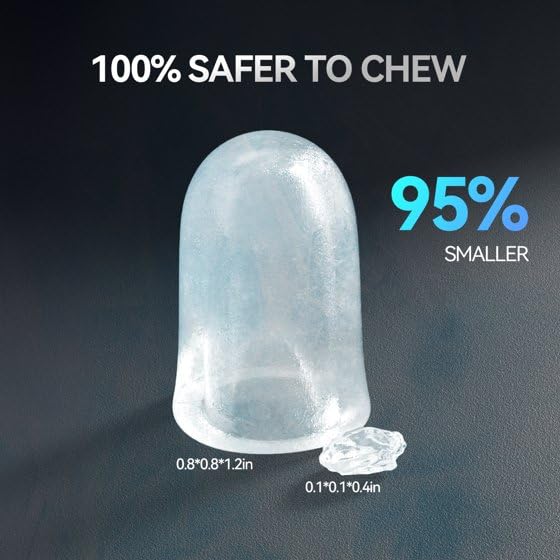 Fabricadora de hielo nugget portátil 33lbs diaria miniatura 4