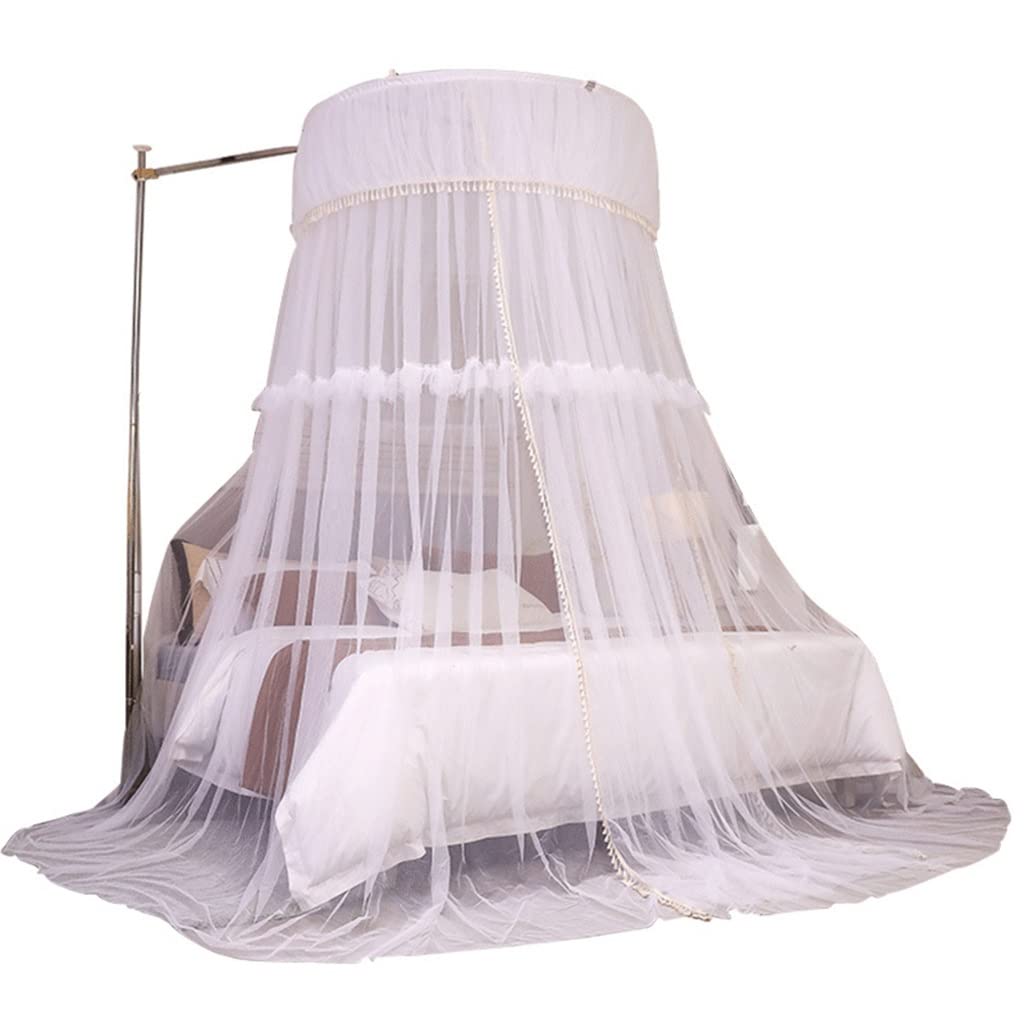 Moustiquaire de luxe ultra large blanche pour lit king size haut de gamme