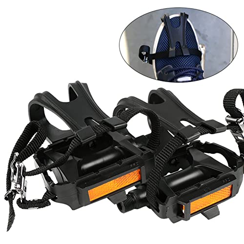 Pédales de vélo faciles à utiliser avec clip d'orteils pour éviter les glissements - 4