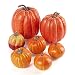 Factory Direct Craft Package of 7 Assorted Size Artificial Pumpkins for Halloween, Fall and Thanksgiving Decorating