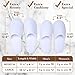 Luxurious White Spa Slippers for Women - Non-Slip Washable Disposable Hotel Slippers for Guests, Cozy Travel-Friendly Bulk Slippers – Closed Toe House Spa Slippers for Guest- 6 Pair- Medium