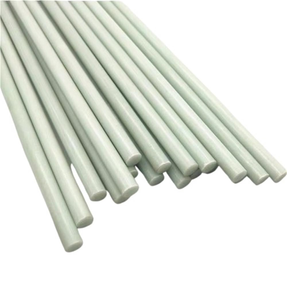 20 varillas de fibra vidrio blancas 50 cm largo, 0,8/1,0/1,5/2,0/3,0/4,0/5, mm(4.5x500mm)