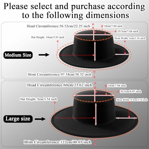 Sombrero Fedora Clásico Negro Unisex Talla Ajustable miniatura 2