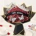 Waipfaru Glitter Roses Bouquet, Birthday Gifts for Women Mom, DIY Fake Flowers Bouquet with Birthday Stand-Up Signs, 36 Red Rose for Grandma Wife Friends