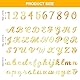 TMZELOA 64 Stück Gold Acryl Buchstaben und Zahlen Tortendeko – Kuchen Deko Tortenaufsatz Set A-Z Großbuchstaben Kleinbuchstaben und 0-9 Zahlen für Torte Geburtstag Hochzeit Jubiläum Feier Party