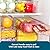 Luckore 4 Piece Refrigerator Organizer Bins, Clear Fridge Organizers and Storage, Stackable with Lids, Food Storage Containers for Fruit, Vegetable, Drinks, Cereals