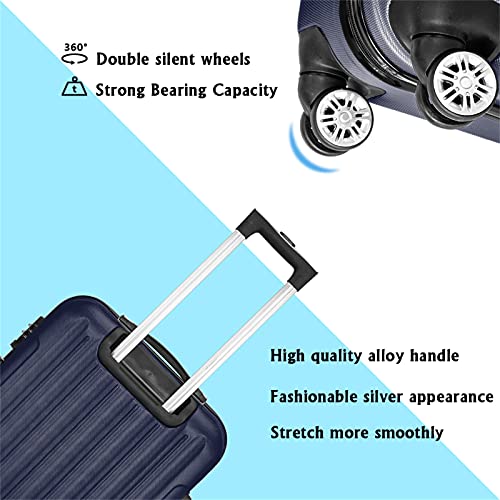 3-in-1 Multifunctional Large Capacity Traveling Storage Suitcase Luggage Set Navy Blue3