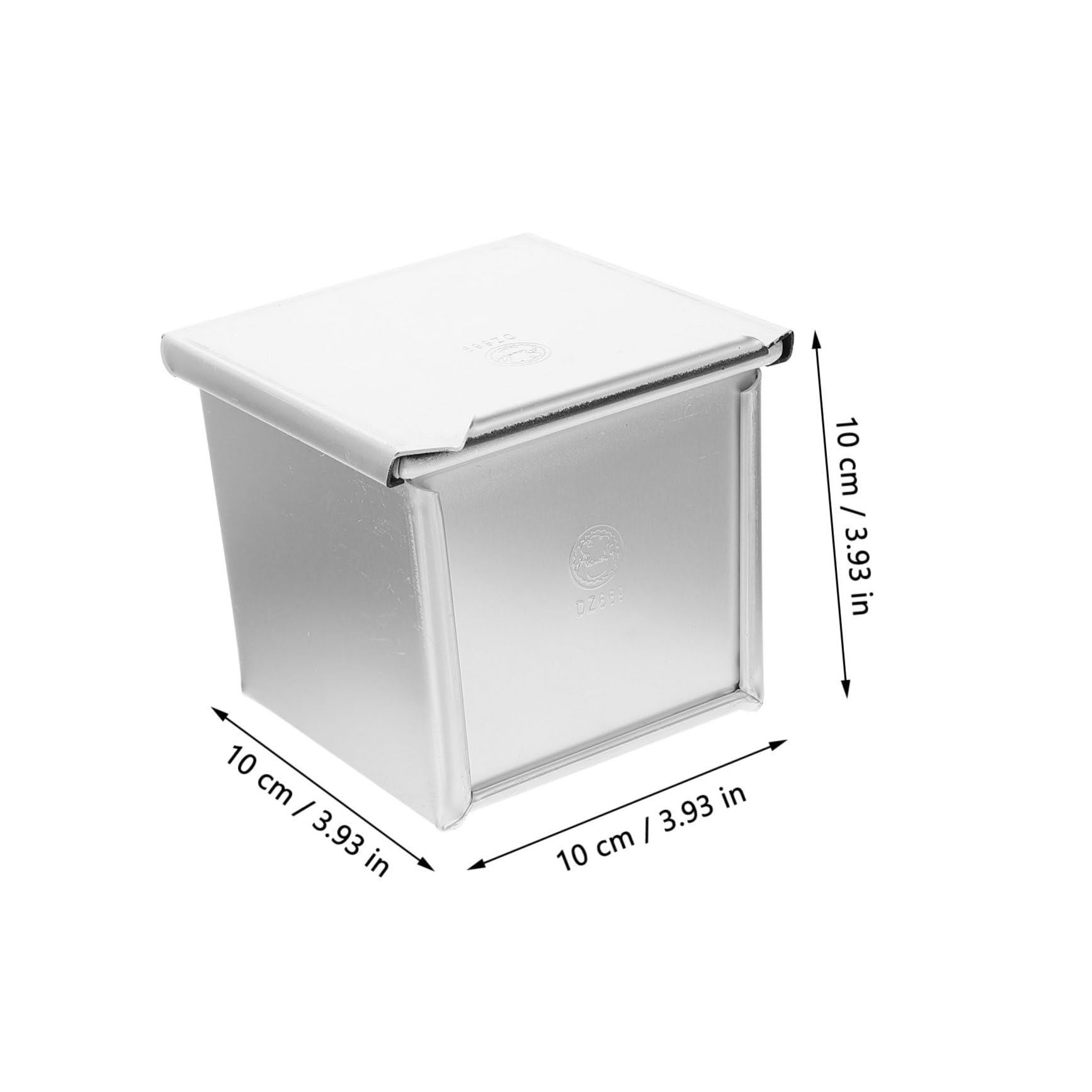 Ciieeo 1pc Square Non-Stick Aluminum Alloy Loaf Pan Lid Versatile Baking Mold for Toast Bread and Desserts for Home Baking and Bakeries Smooth for Easy Release